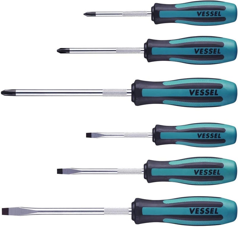 VESSEL MEGADORA Screwdriver Set 6pcs. 9006PB (Paper Box) - Image 1